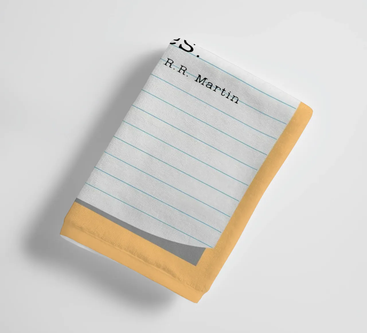 George R.R. Martin "Tausend Leben" Zitat Poster Handtuch von vintagepod