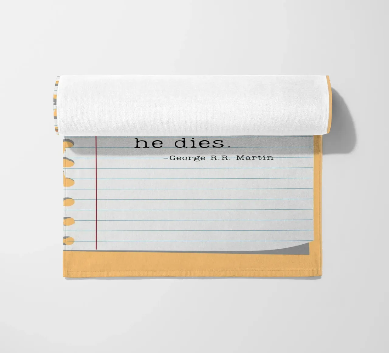 Poster con citazione di George R.R. Martin "Thousand Lives telo mare da vintagepod