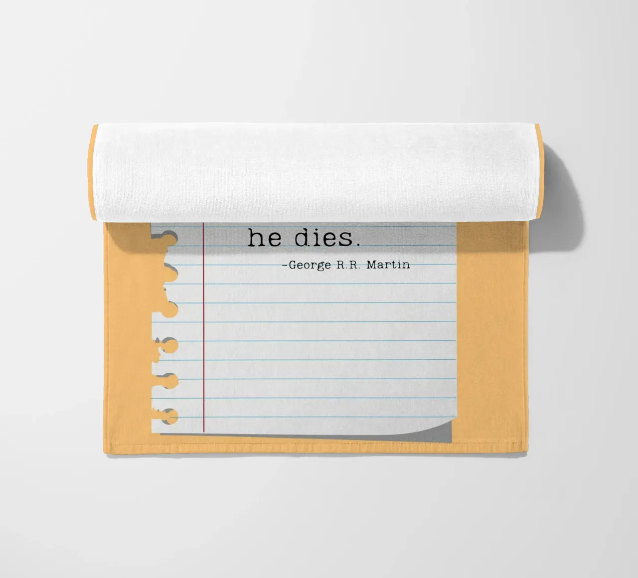 Poster con citazione di George R.R. Martin "Thousand Lives telo mare da vintagepod