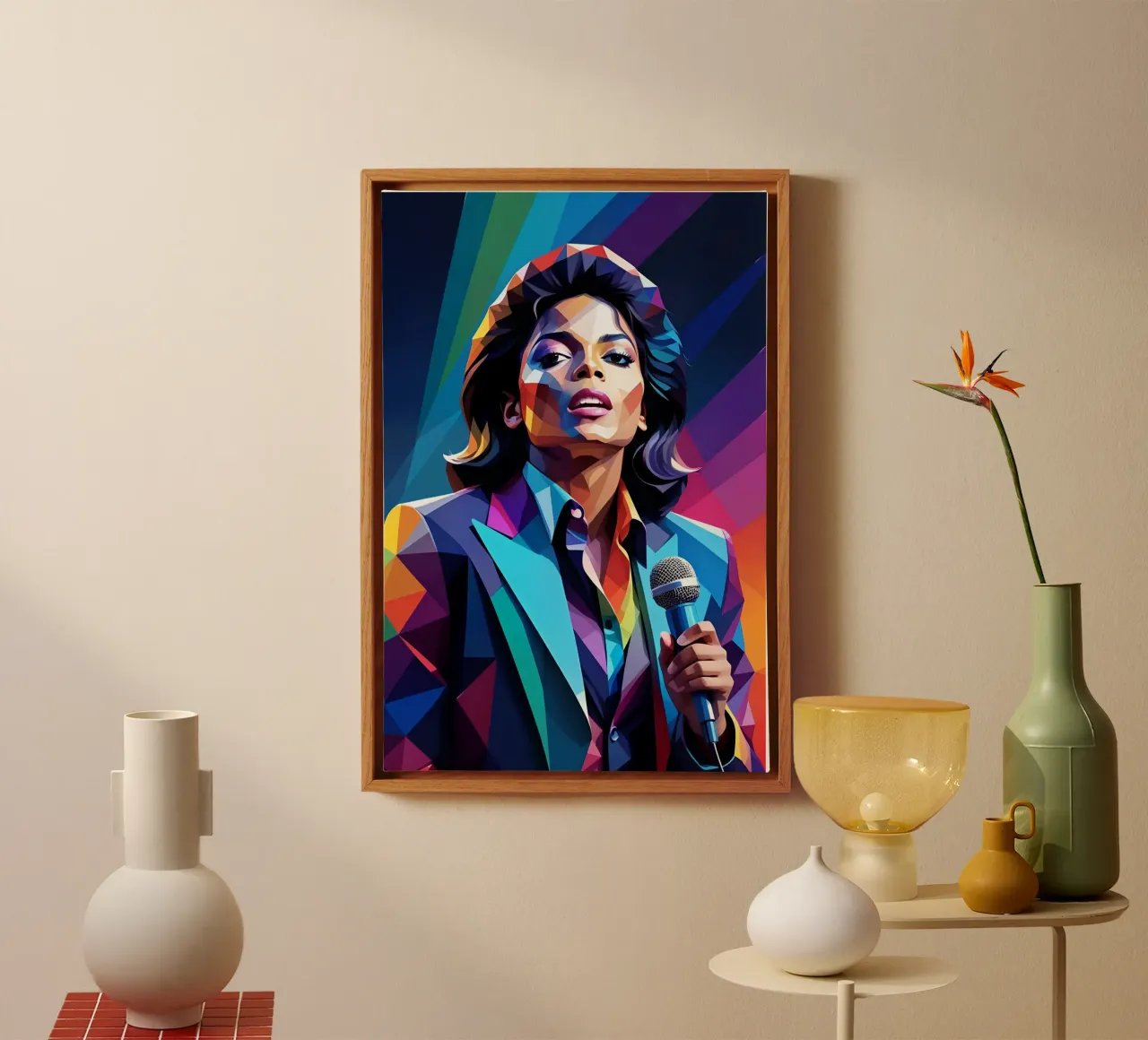 Michael Jackson wpap tela con Cornice a cassetta da BONANZA