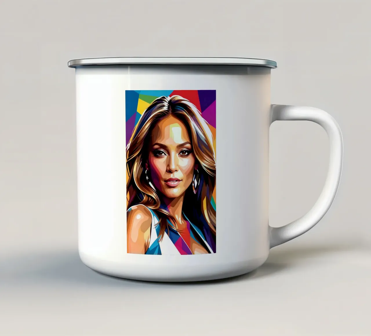 Jennifer Lopez wpap tazza in smalto da BONANZA