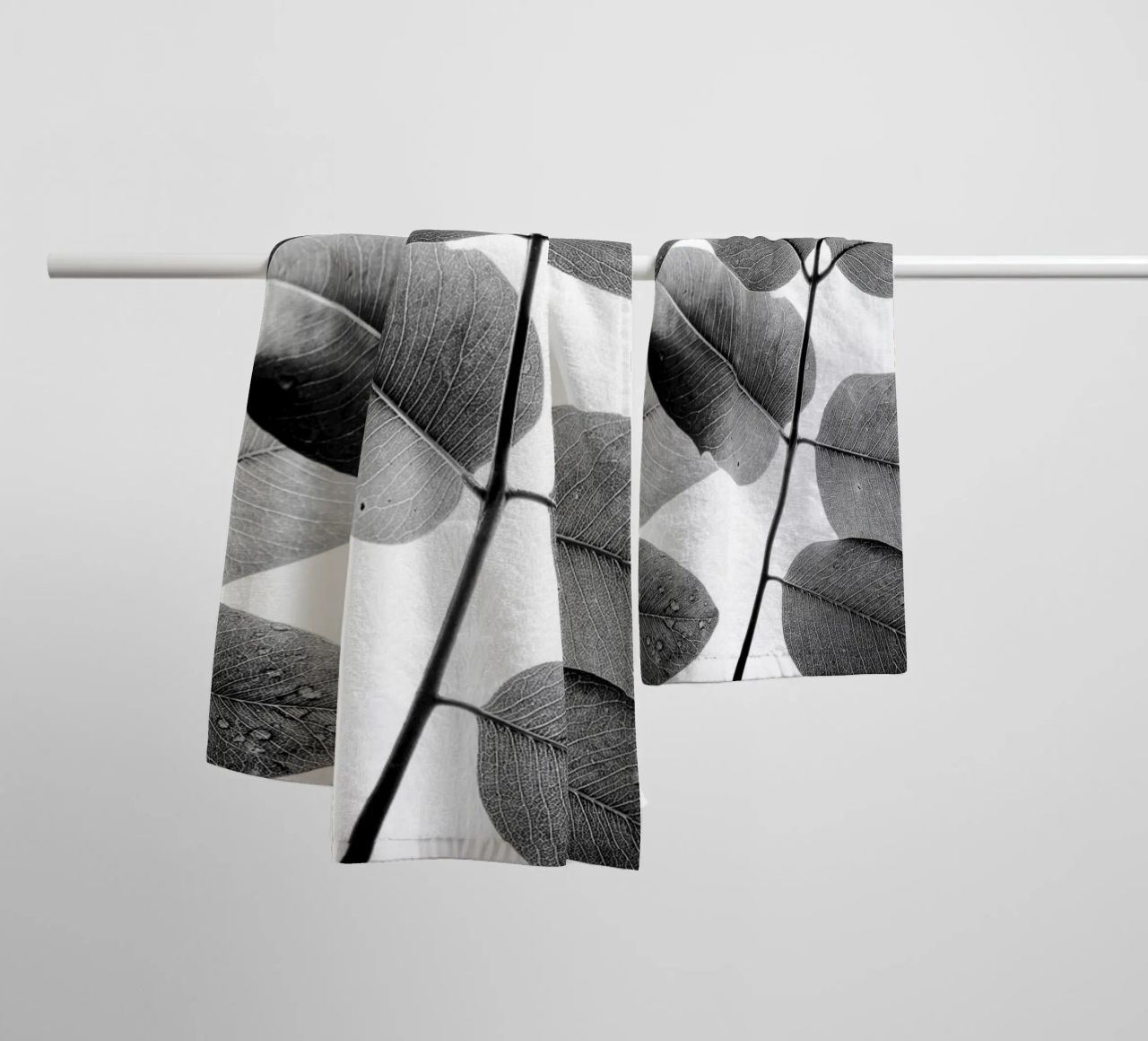 Experiments with Leaves II towel by Tal Paz-Fridman