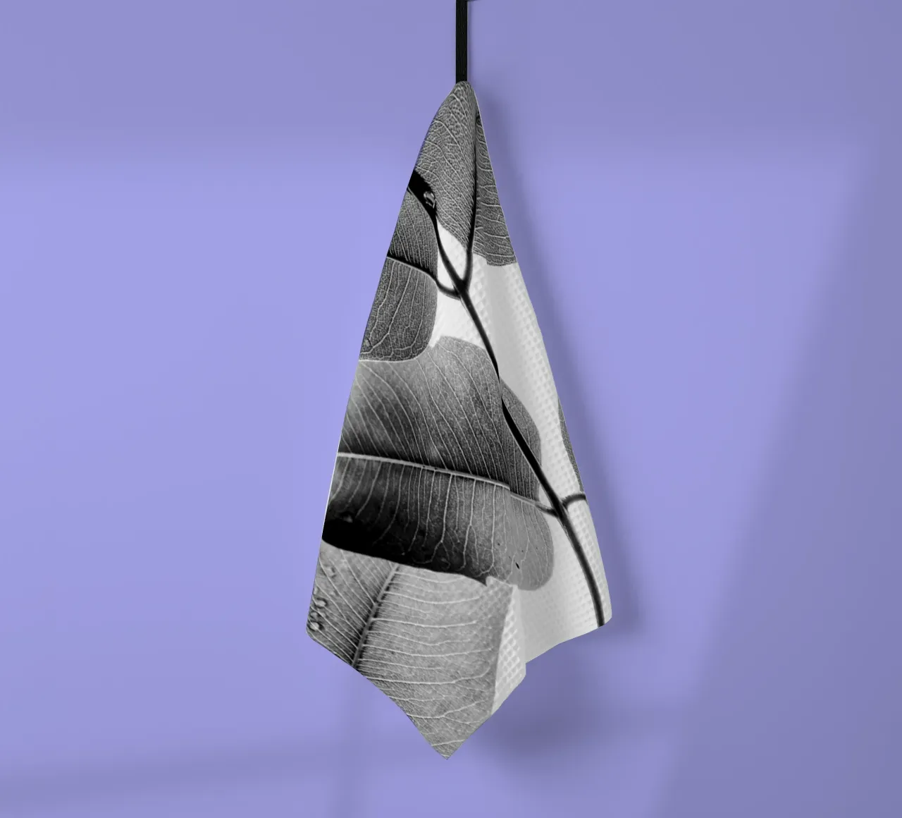 Experiments with Leaves II tea towel by Tal Paz-Fridman