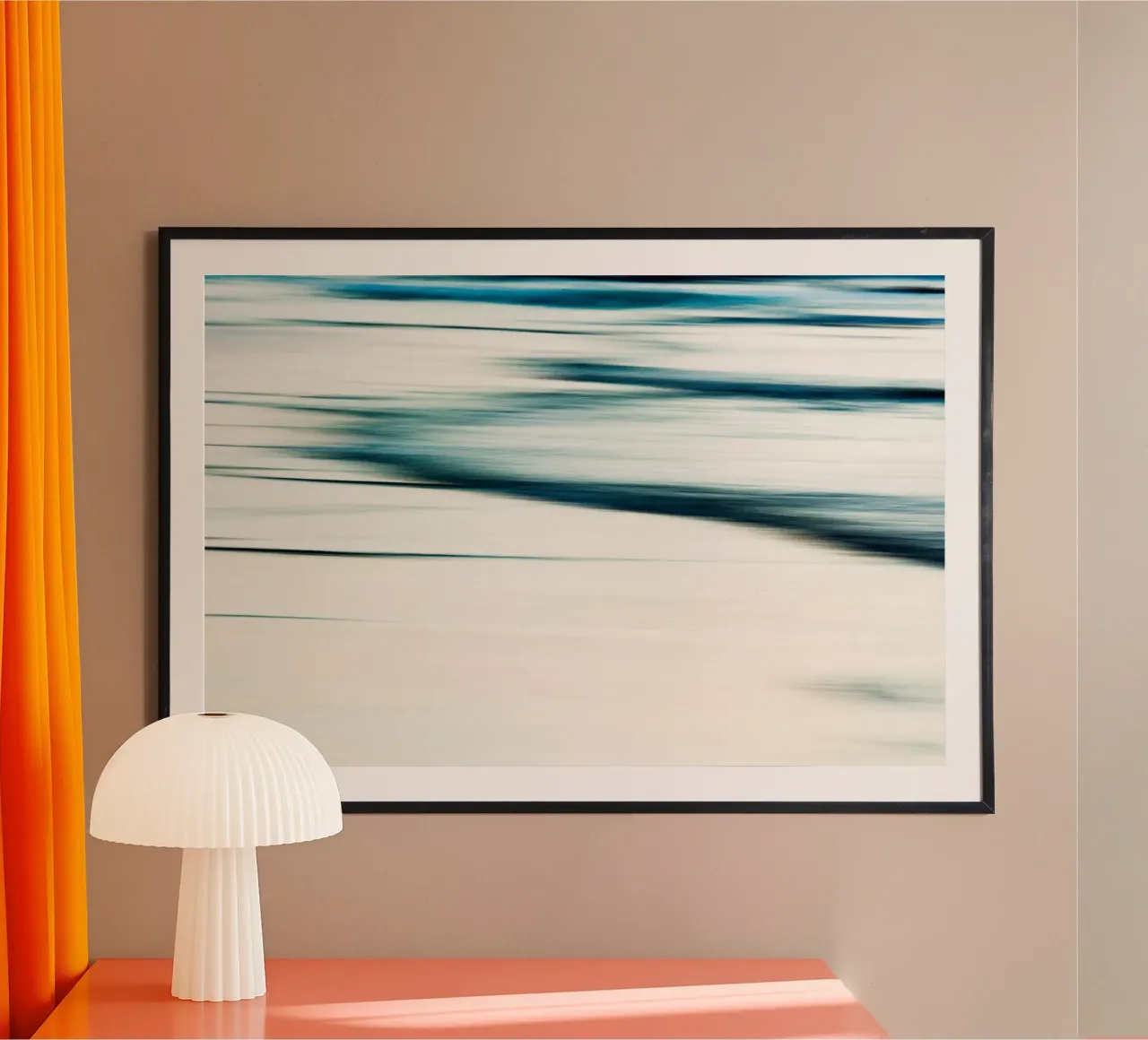 Il mio cuore sanguinante / L'anima dell'oceano poster con telaio in plastica da Tal Paz-Fridman