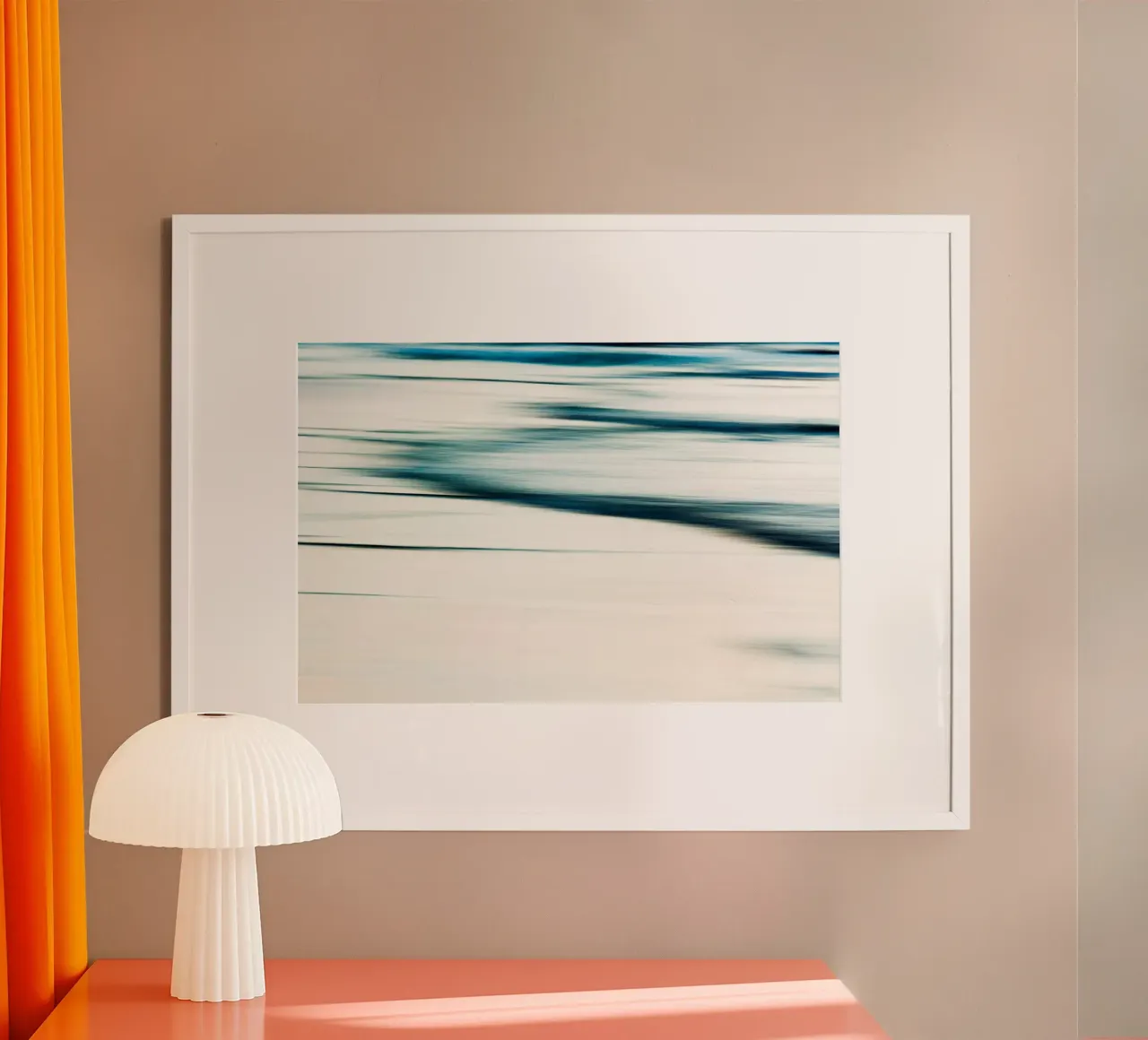Il mio cuore sanguinante / L'anima dell'oceano poster con telaio in plastica da Tal Paz-Fridman