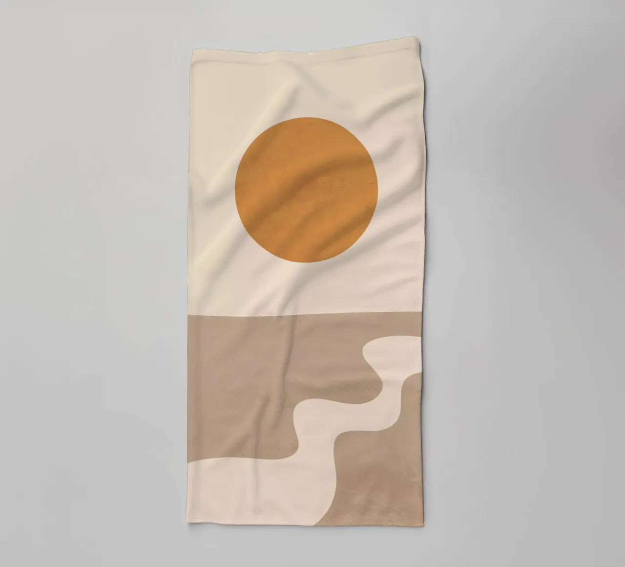 Minimal Abstract Art Landscape 6 towel by ThingDesign