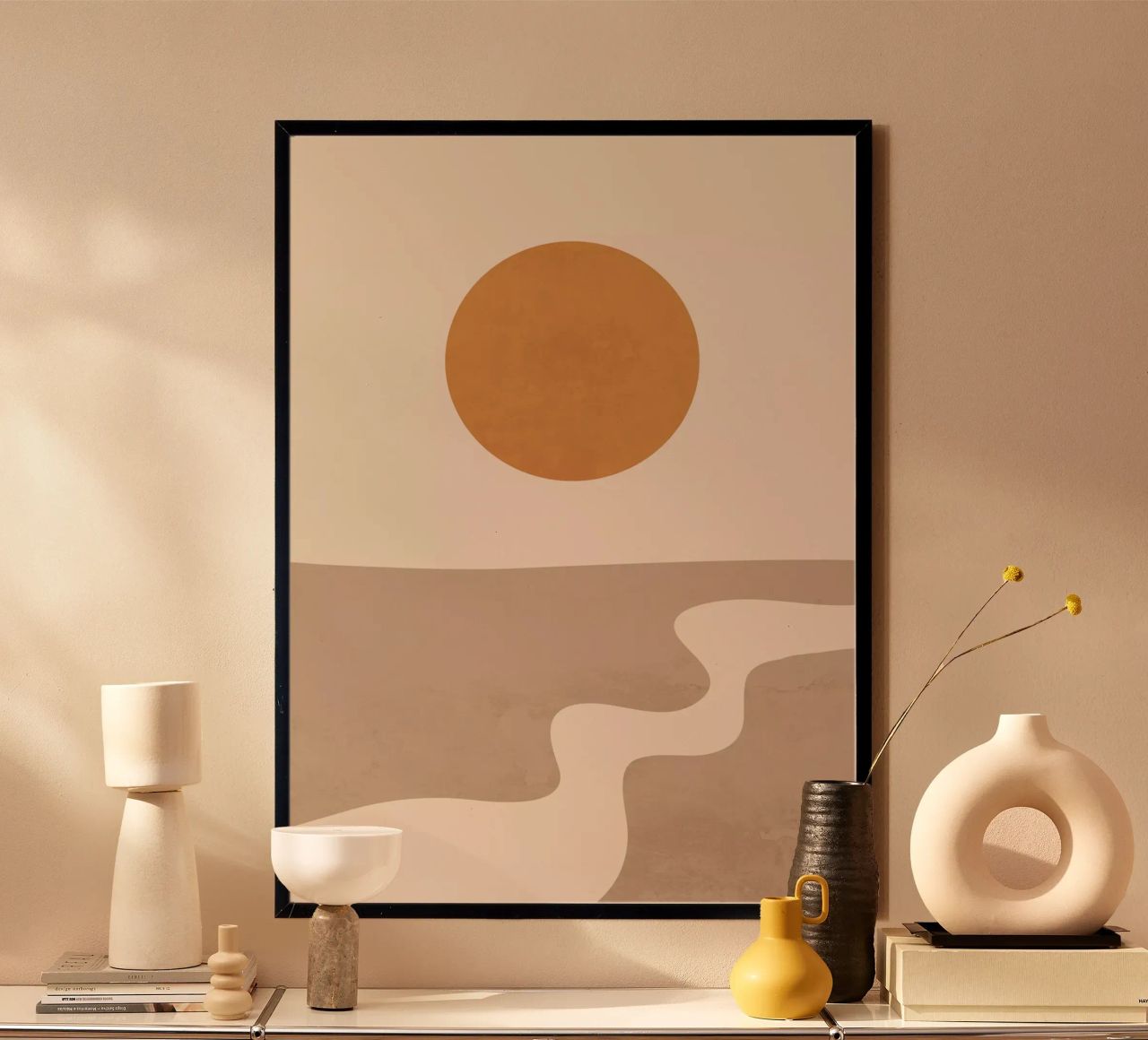 Minimale abstrakte Kunst Landschaft 6 Poster von ThingDesign