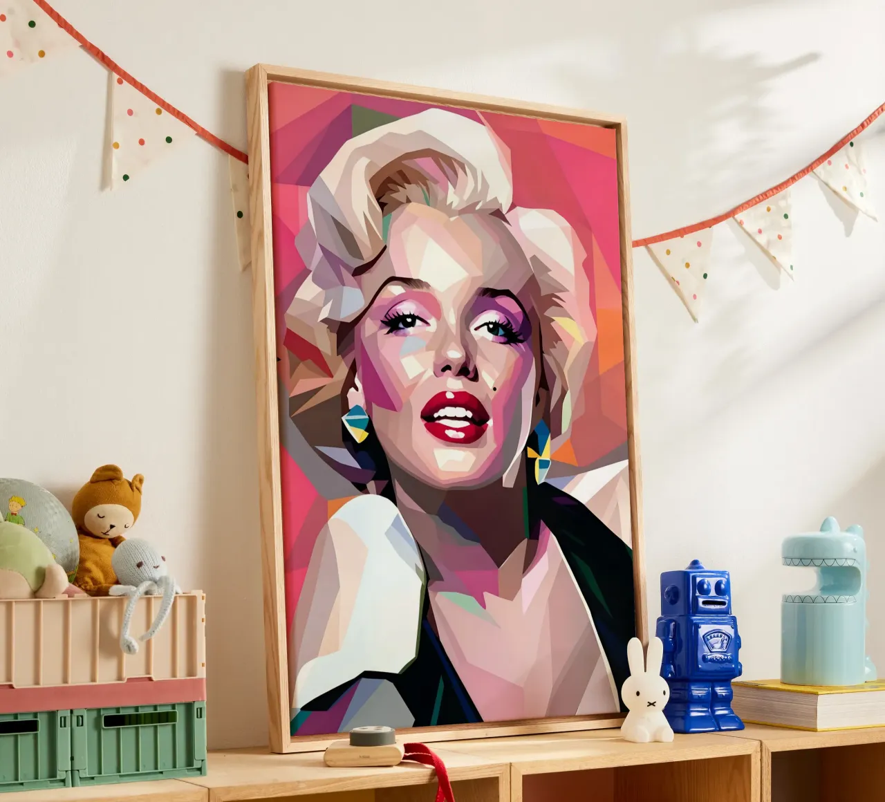 Marilyn Monroe ritratto wpap tela con Cornice a cassetta da BONANZA