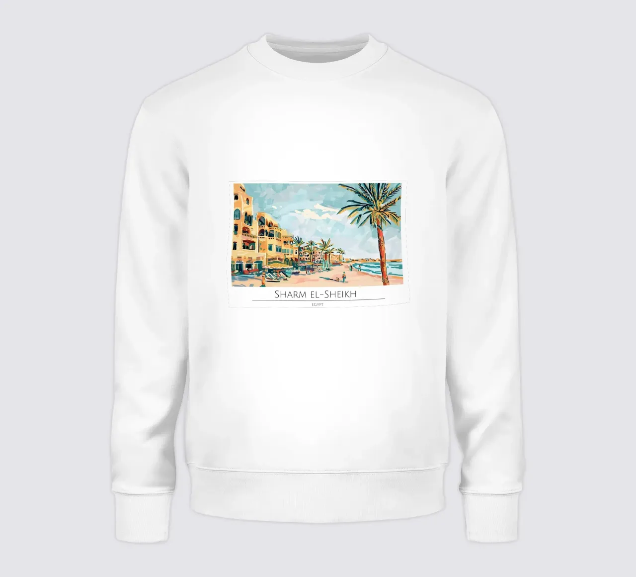 Poster da spiaggia retrò Sharm El-Sheikh Egitto felpa da homdeco