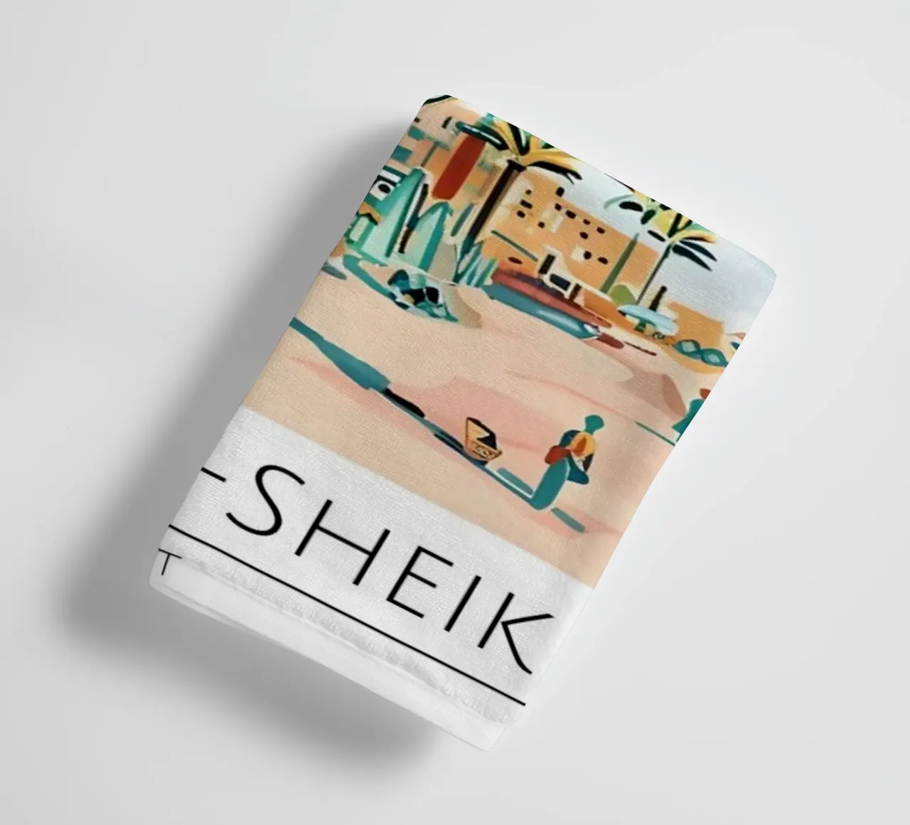 Poster da spiaggia retrò Sharm El-Sheikh Egitto asciugamano da bagno da homdeco
