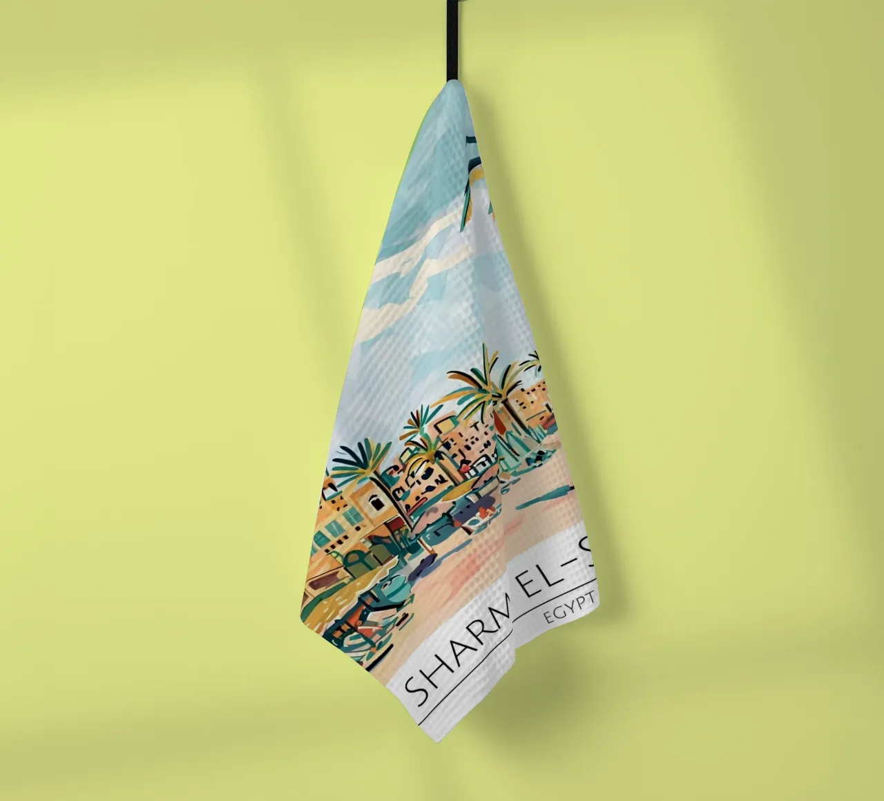 Poster da spiaggia retrò Sharm El-Sheikh Egitto canovaccio da cucina da homdeco