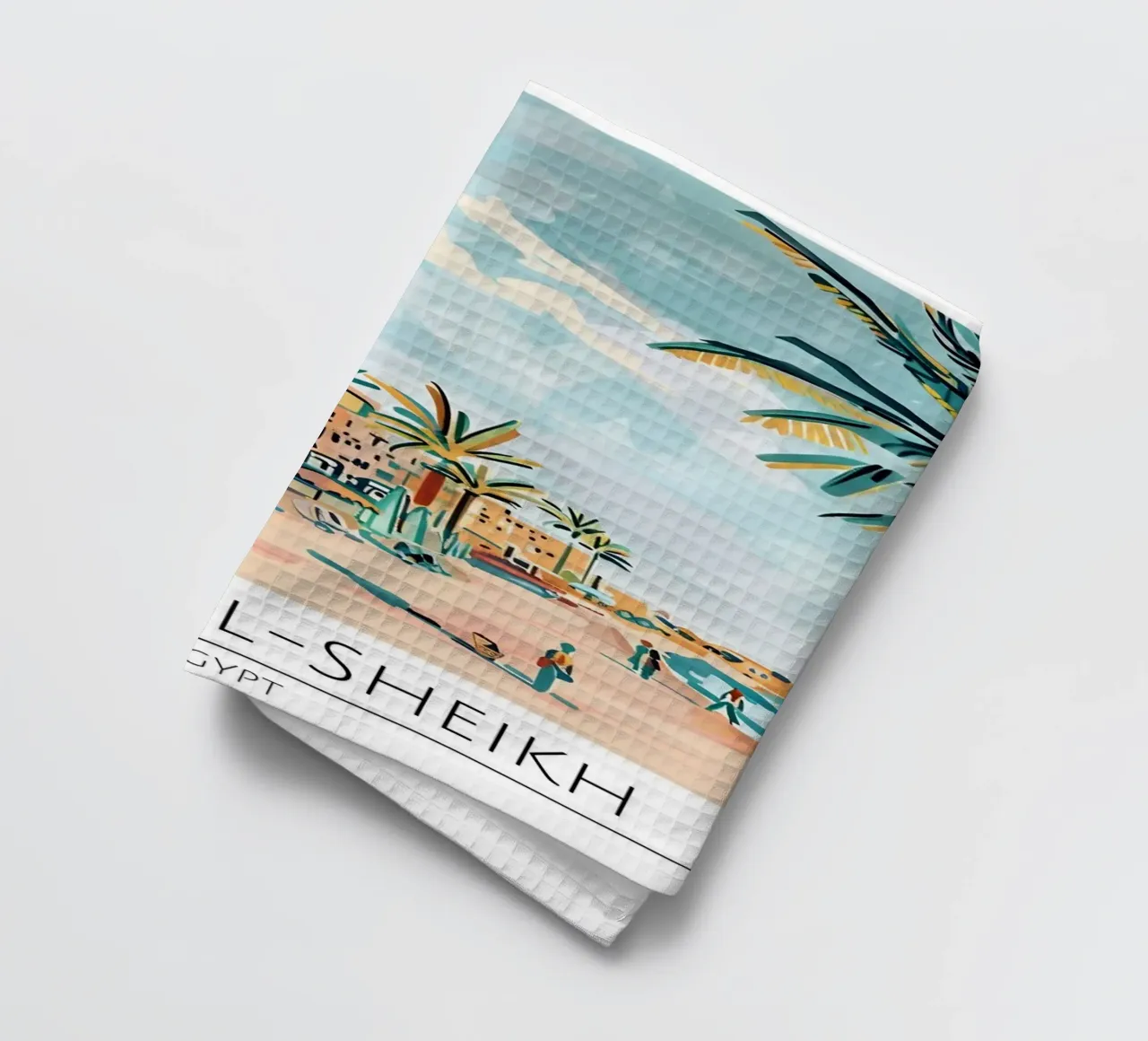 Poster da spiaggia retrò Sharm El-Sheikh Egitto canovaccio da cucina da homdeco
