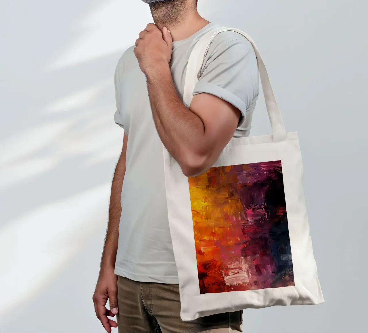 Eruption of Color borsa in juta da Mosaic Dialogue