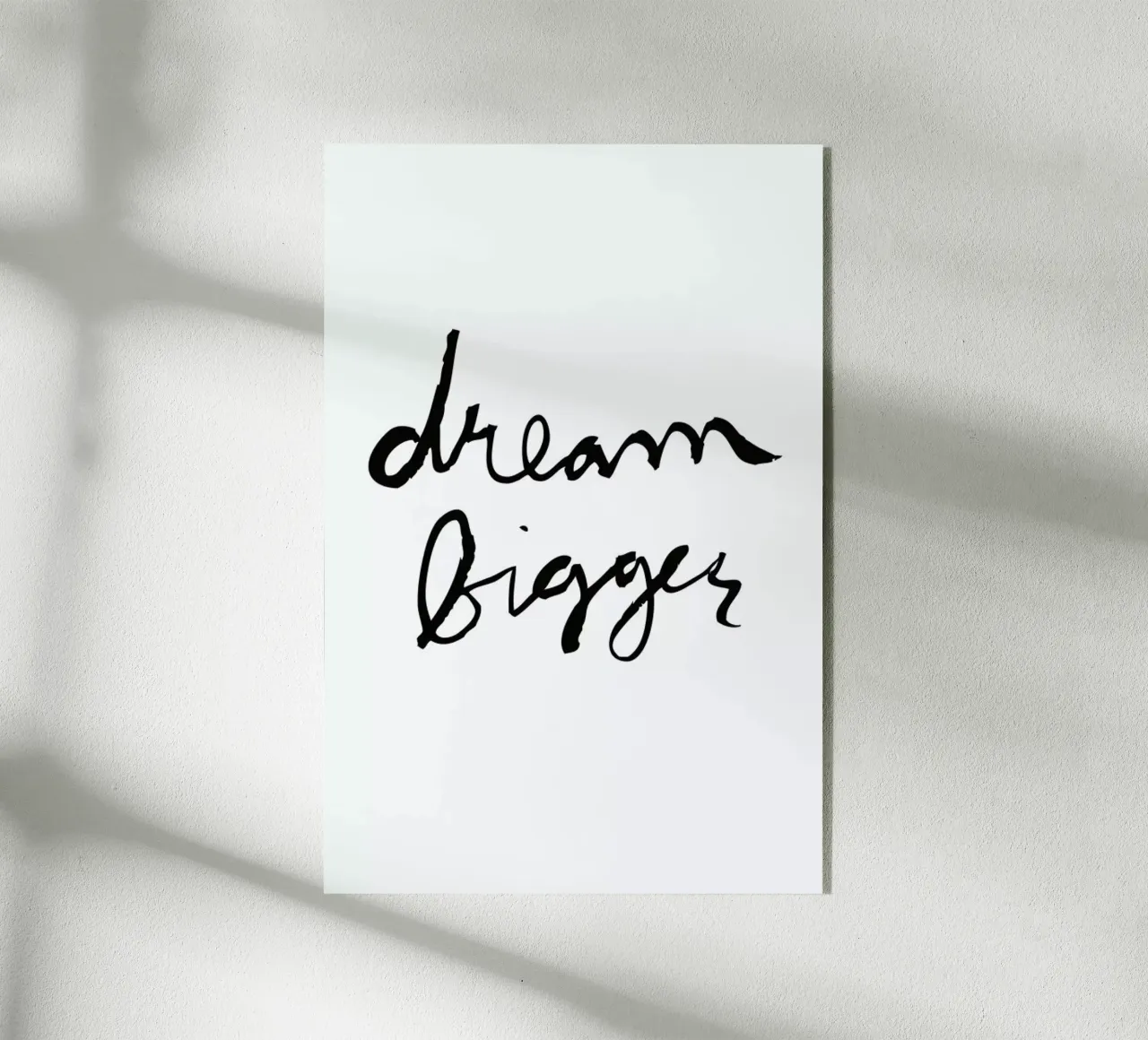 Dream Bigger plexiglass da Dead Language