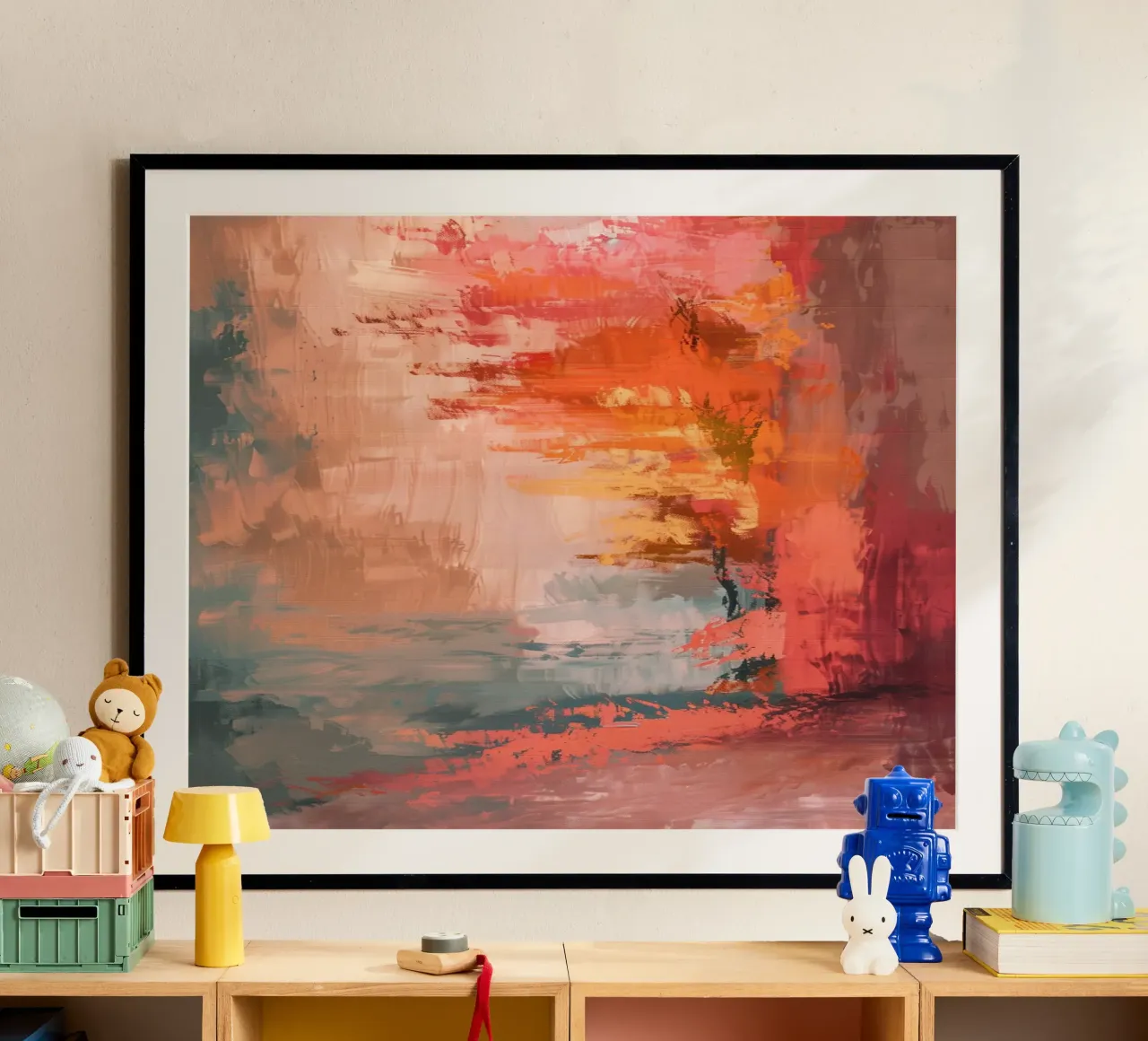 Abstract Essence poster con telaio in alluminio da Mosaic Dialogue