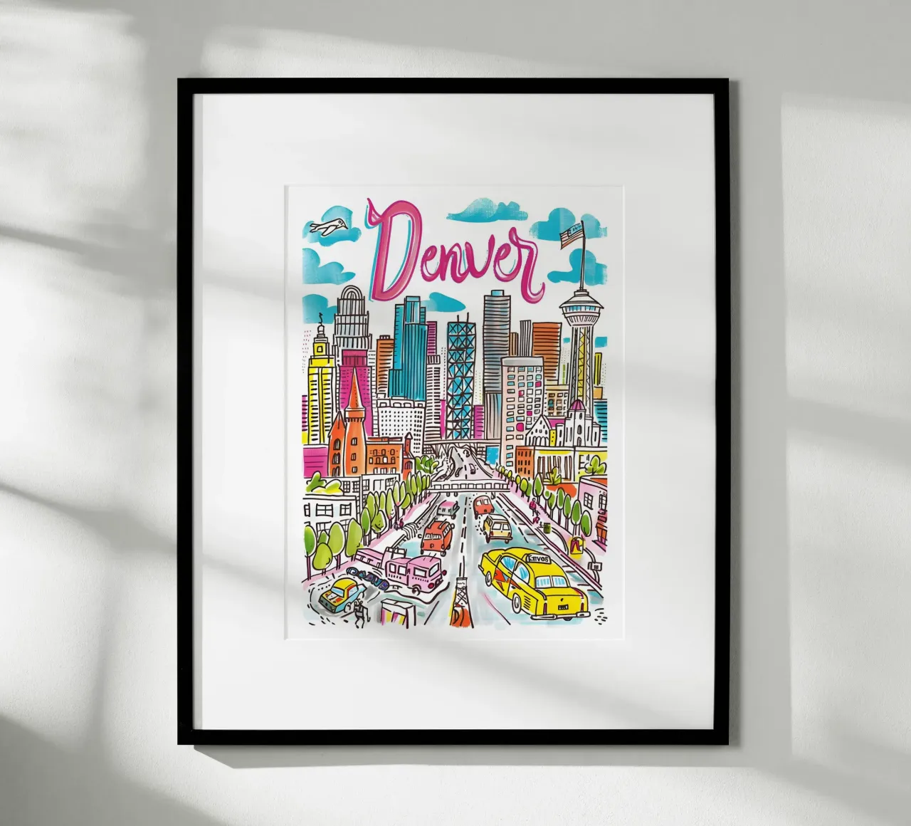 Poster della città di Denver Colorado poster da homdeco