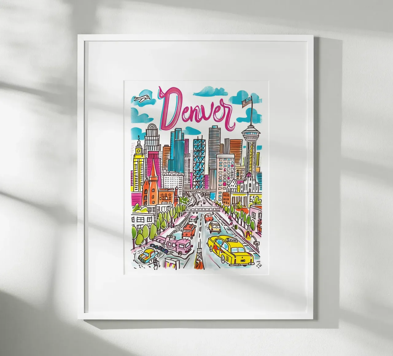 Poster della città di Denver Colorado poster da homdeco