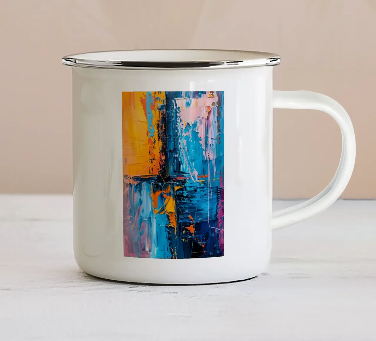 Vivid Symphony tazza in smalto da Mosaic Dialogue