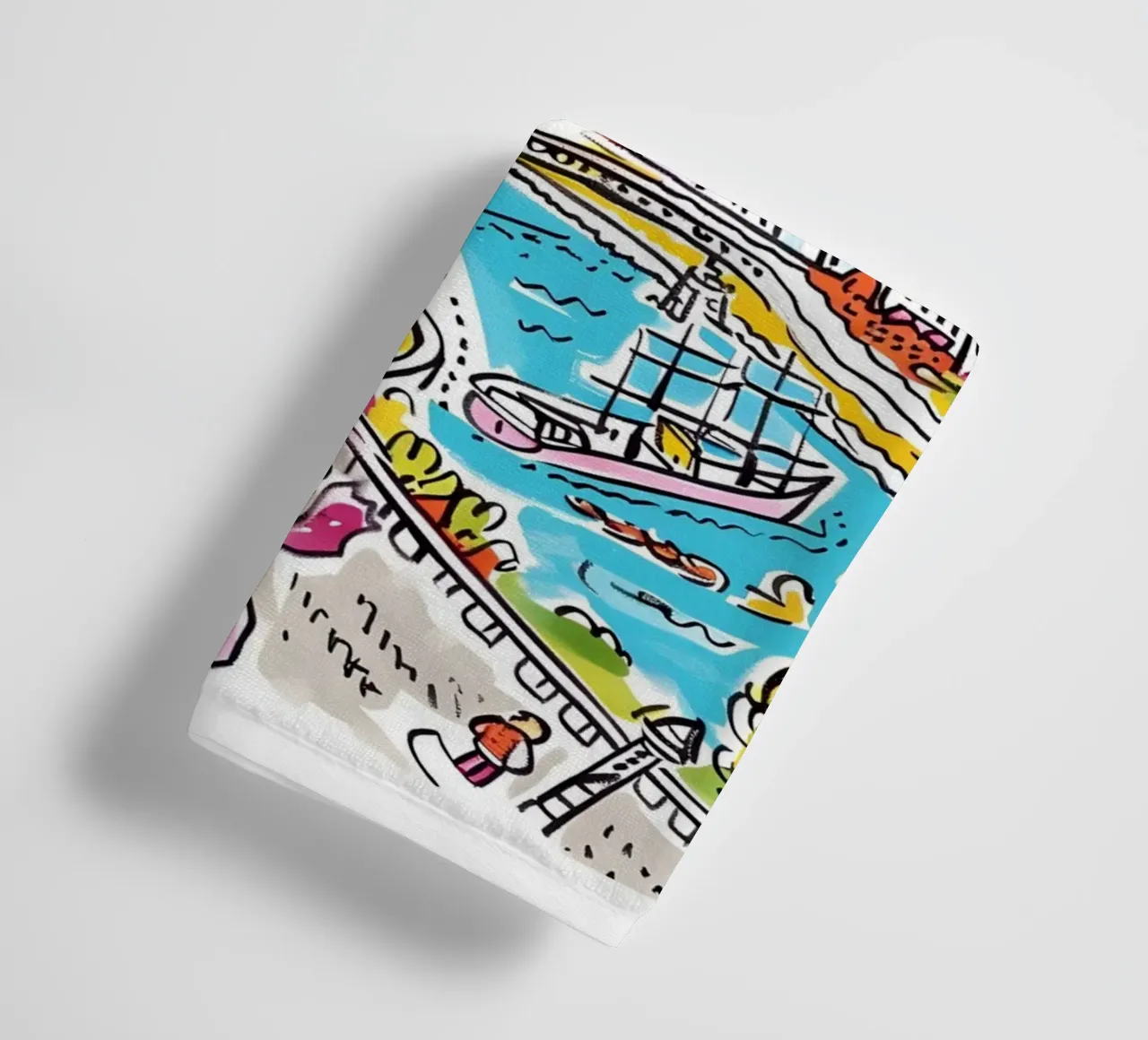 Poster della città di Seul, Corea del Sud asciugamano da bagno da homdeco