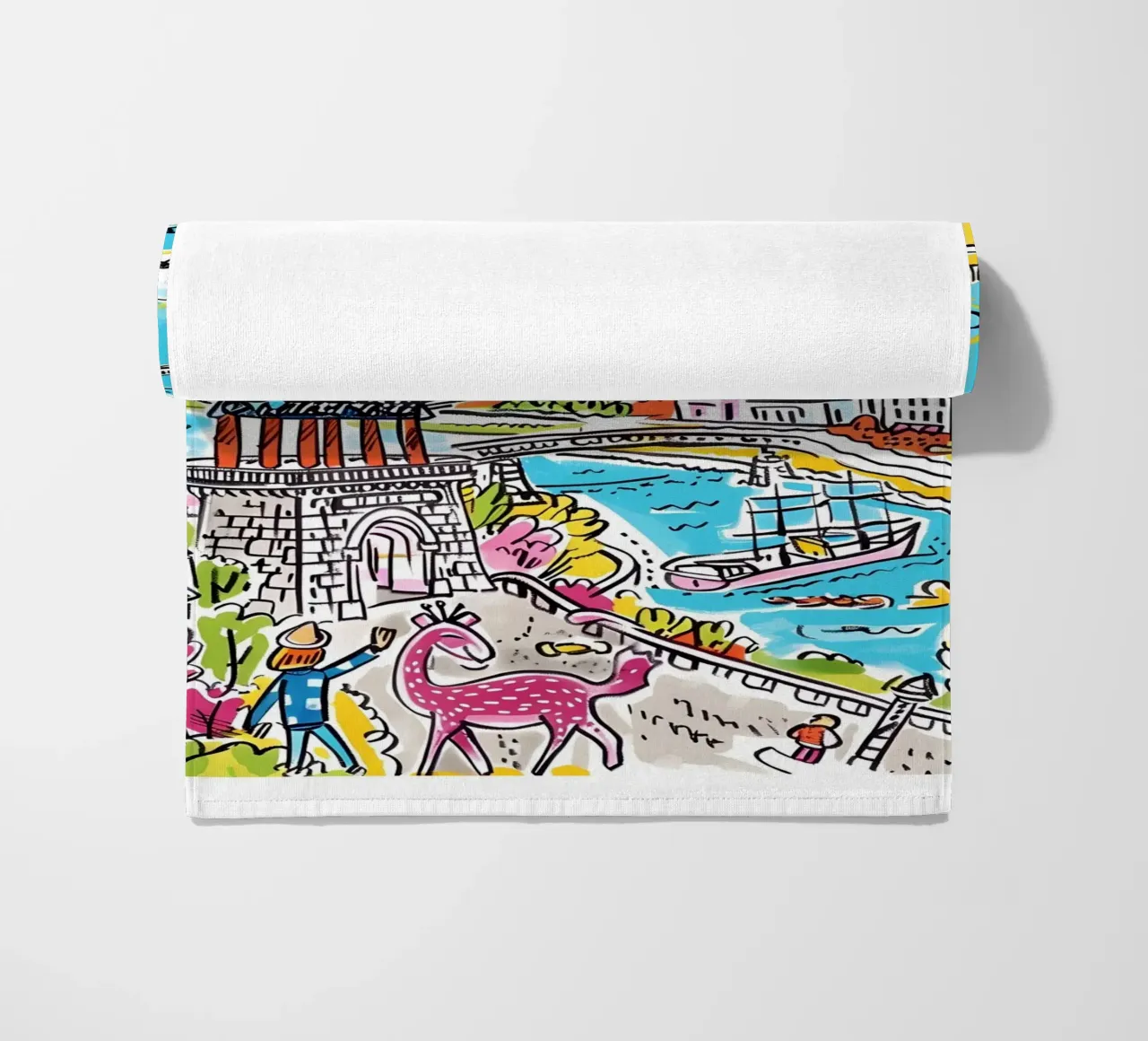 Poster della città di Seul, Corea del Sud telo mare da homdeco