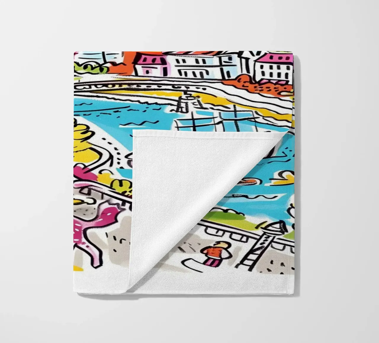 Poster della città di Seul, Corea del Sud telo mare da homdeco