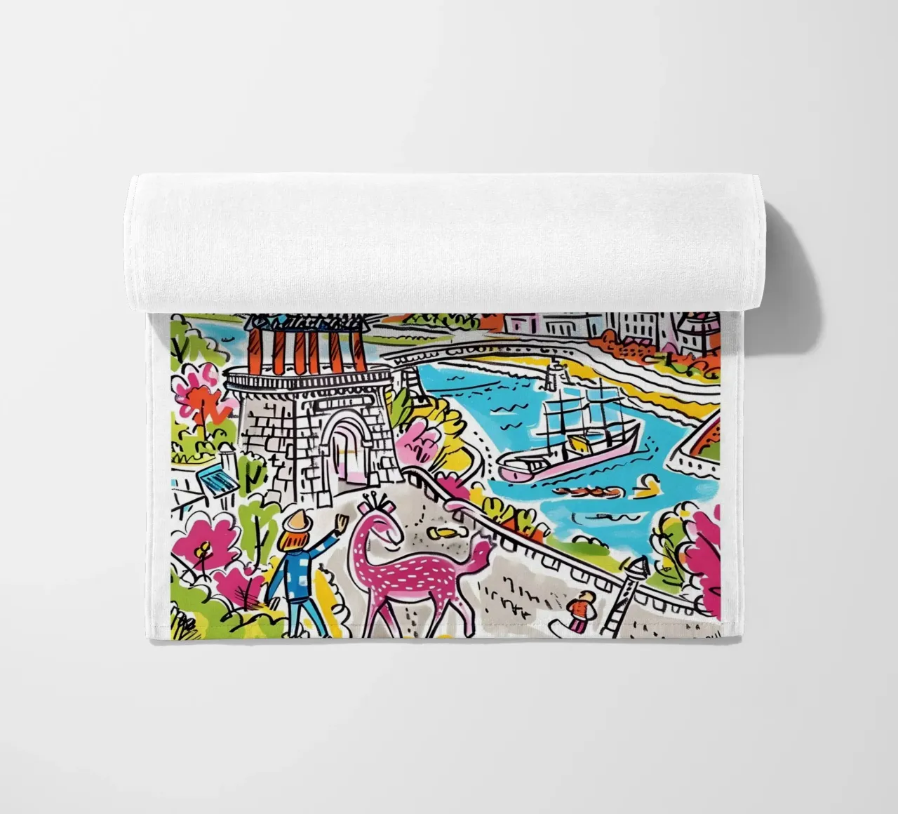 Poster della città di Seul, Corea del Sud telo mare da homdeco