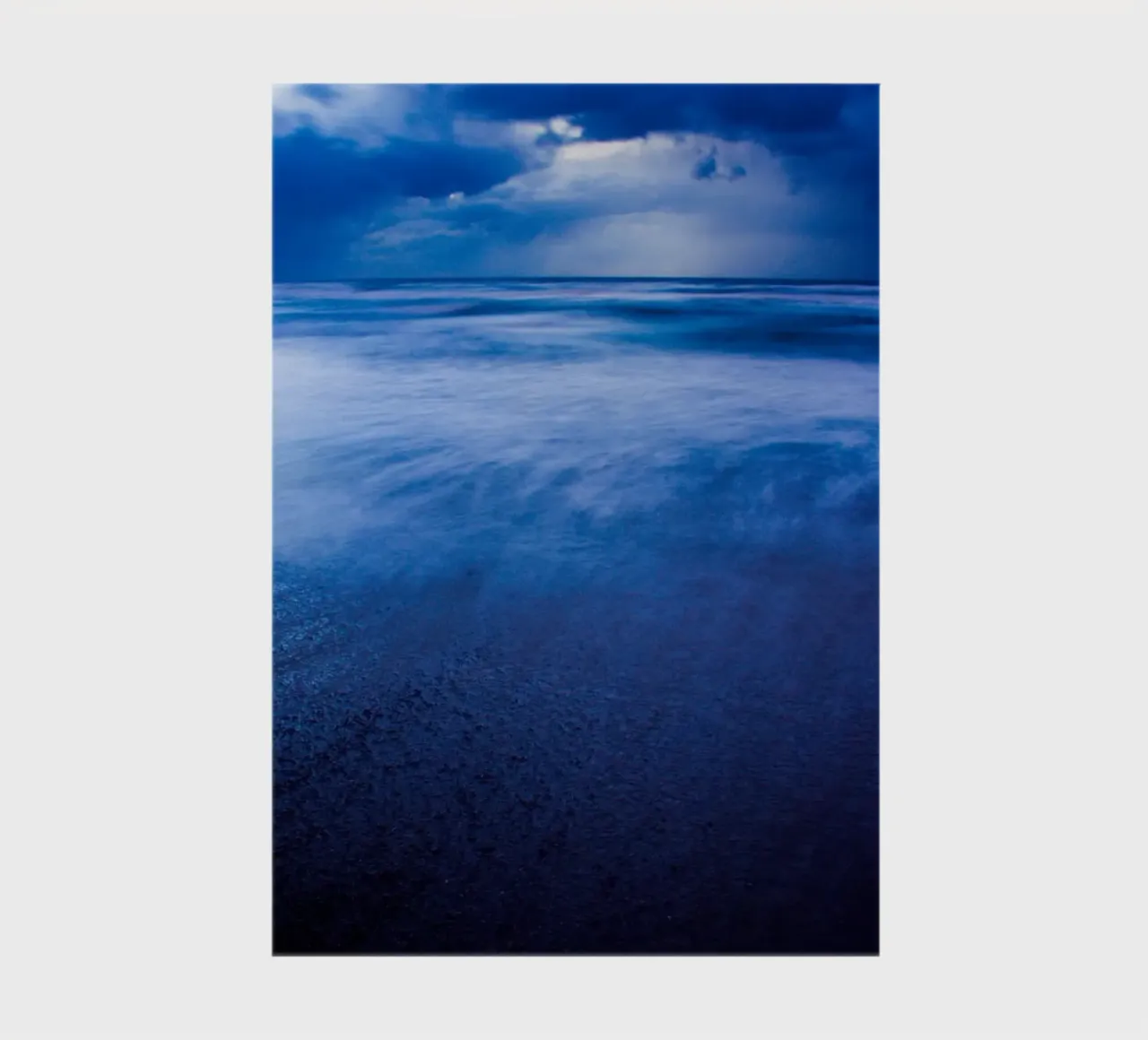 Wintersturm über dem Strand von Sidni Ali II Notizbuch von Tal Paz-Fridman