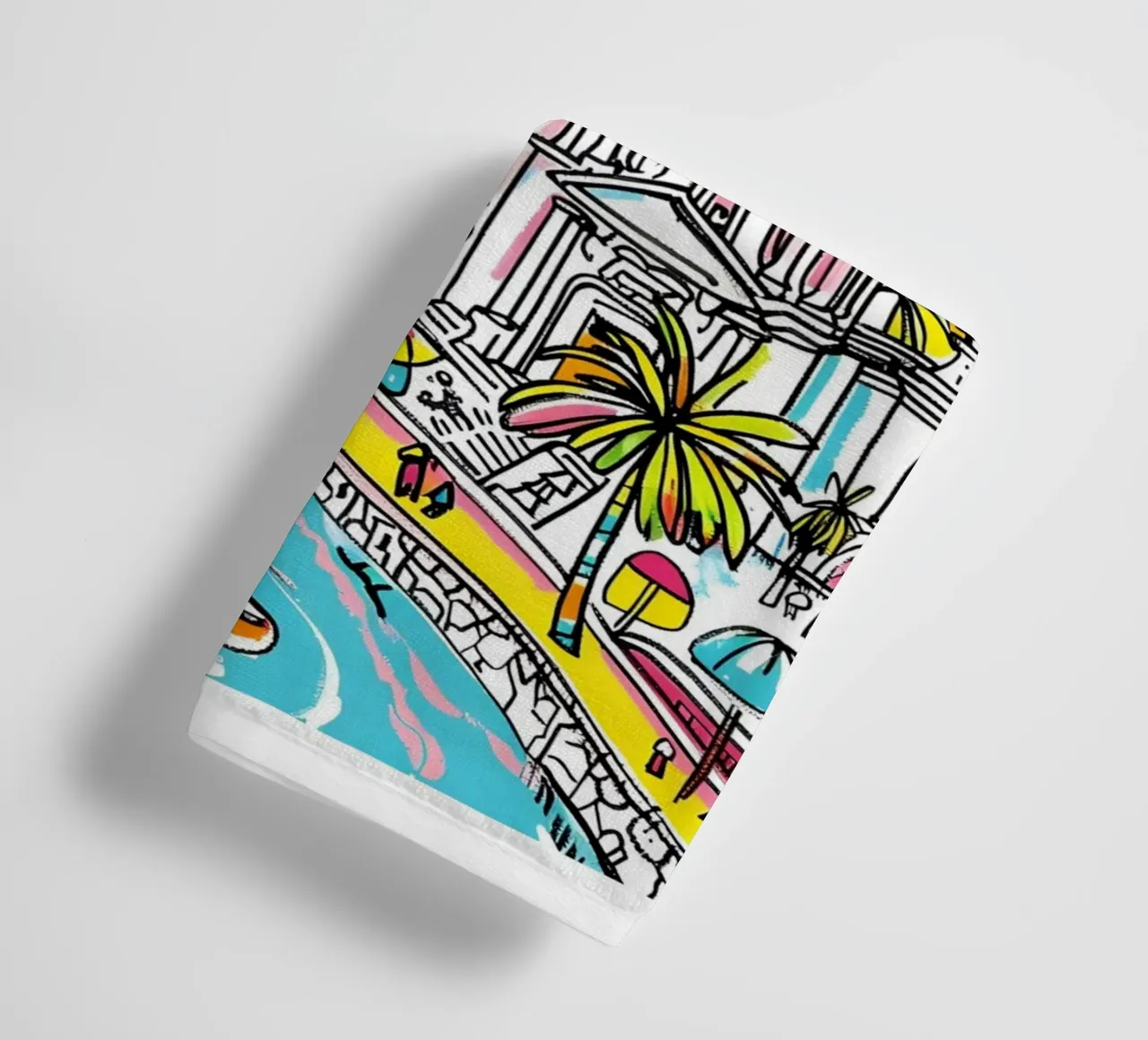 Lima Peru Reiskunst, Zuid-Amerika Poster Print badhanddoek van homdeco