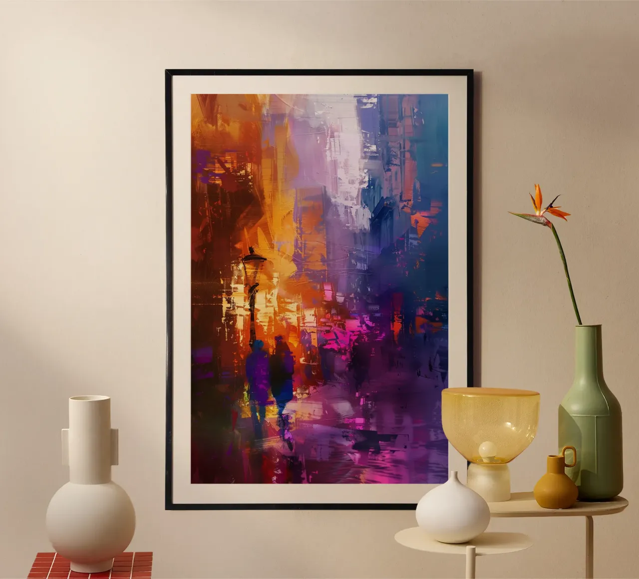 Twilight Passage poster con telaio in legno da Mosaic Dialogue
