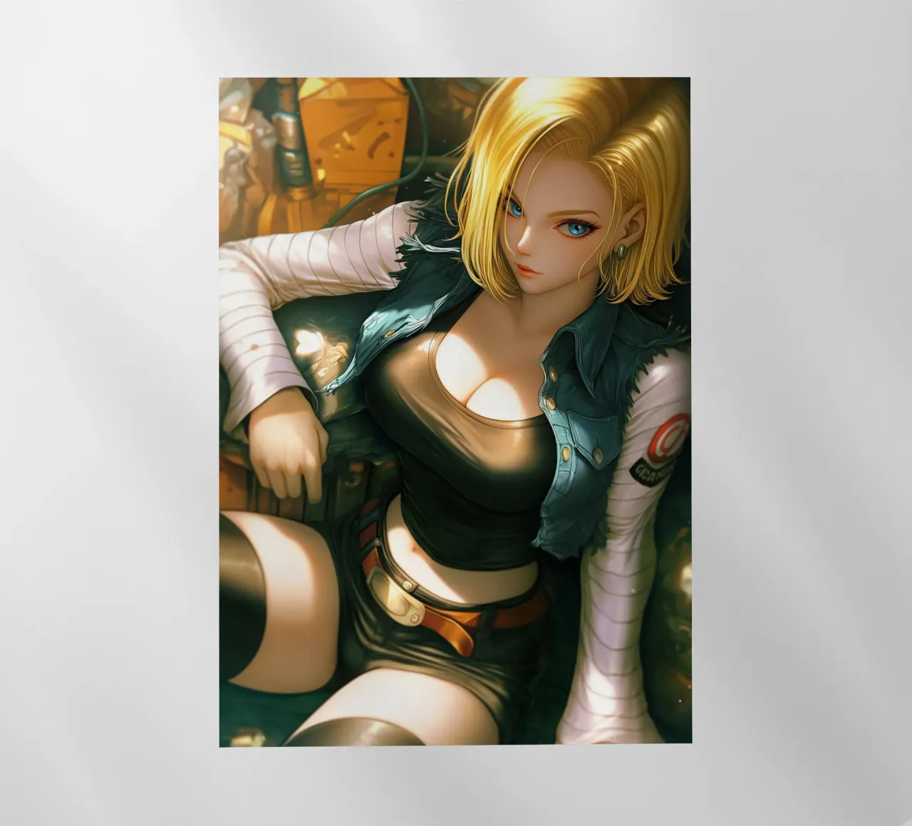 Android 18 Dragon Ball pellicola backlit da Fleur de Lys