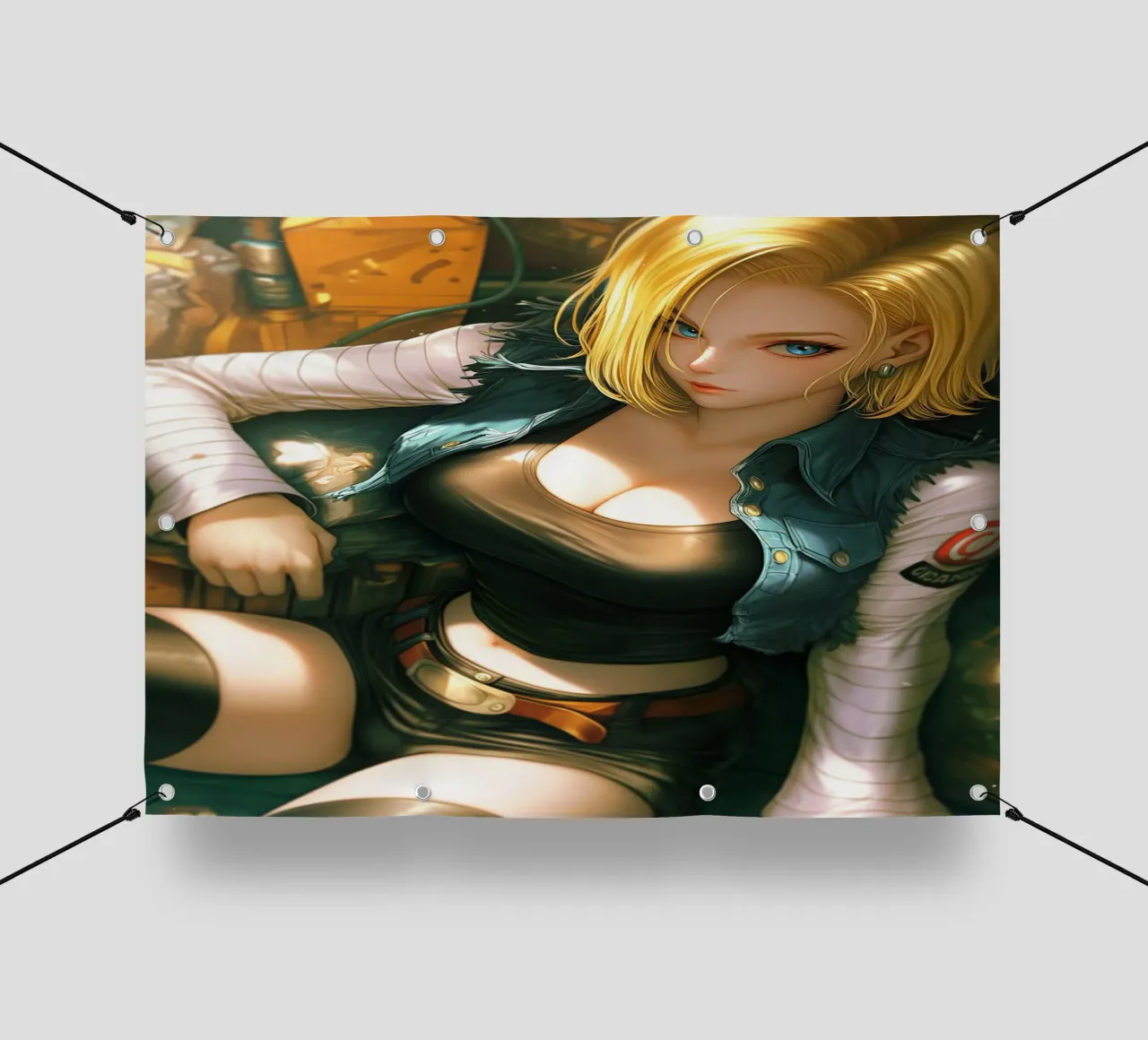Android 18 Dragon Ball telo in pvc da Fleur de Lys
