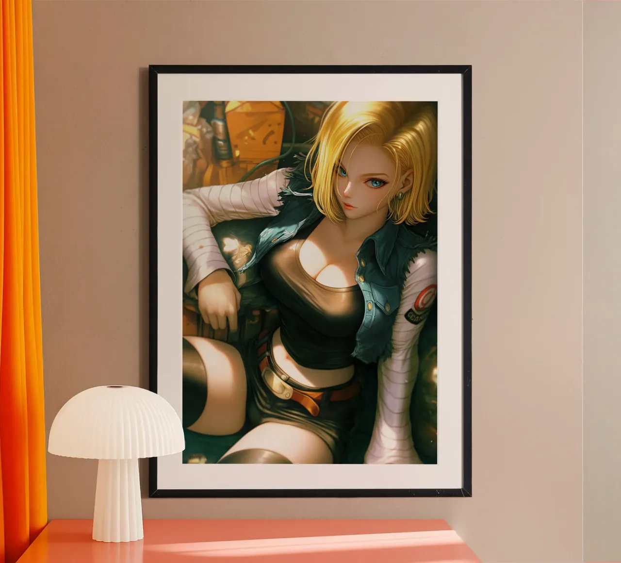 Android 18 Dragon Ball poster da Fleur de Lys