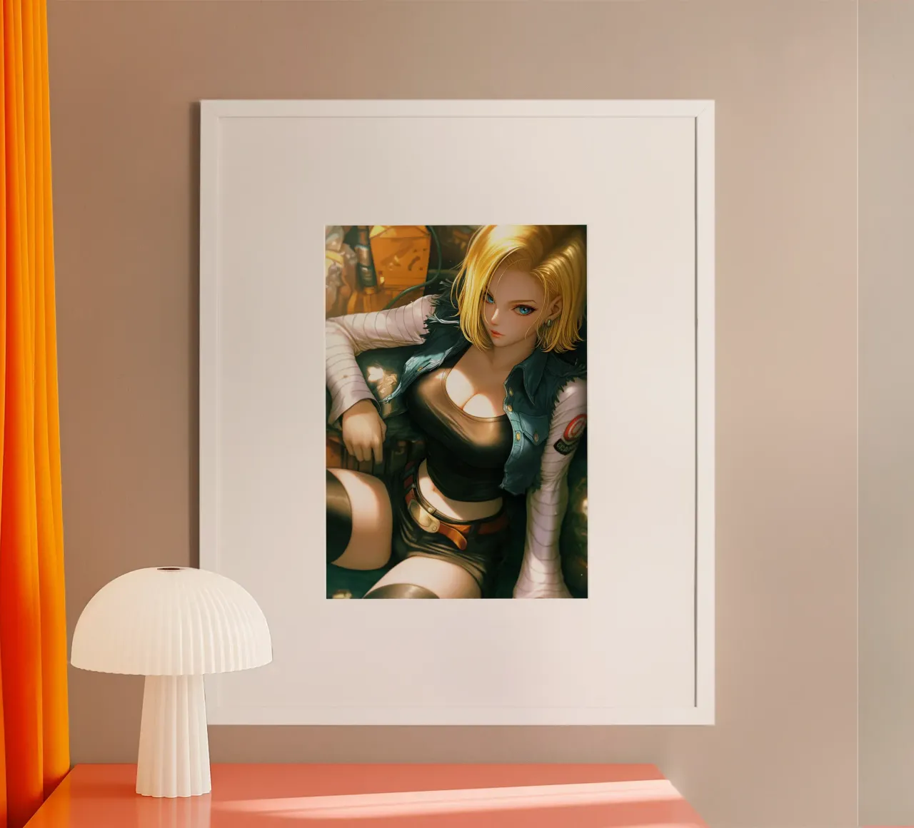 Android 18 Dragon Ball poster da Fleur de Lys