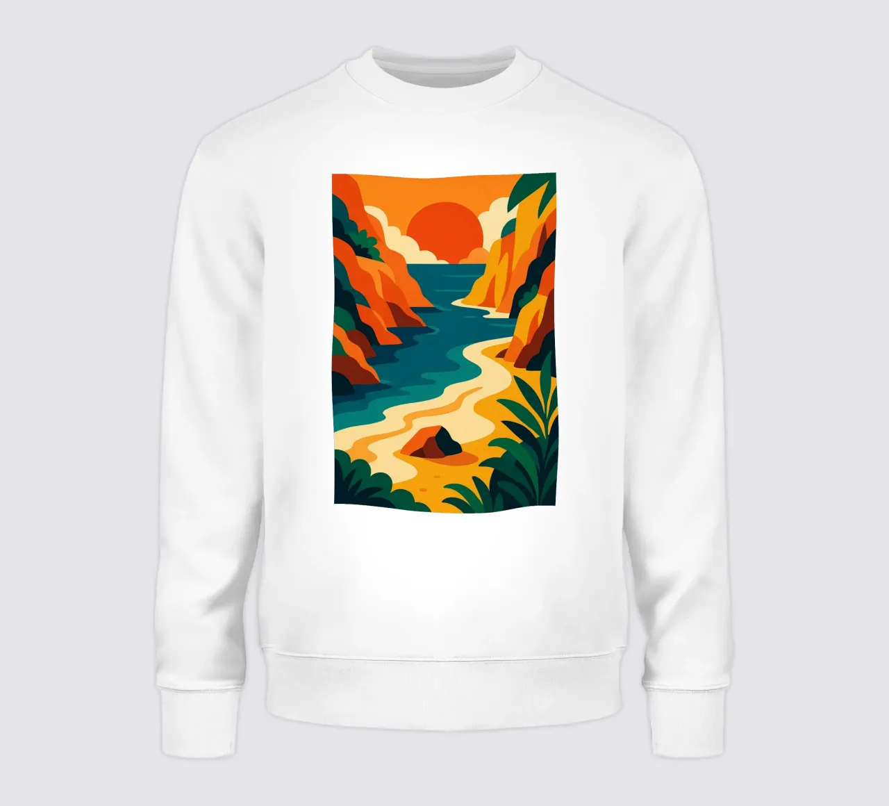 Crique - Fuga colorata felpa da JETLAG | affiches voyage