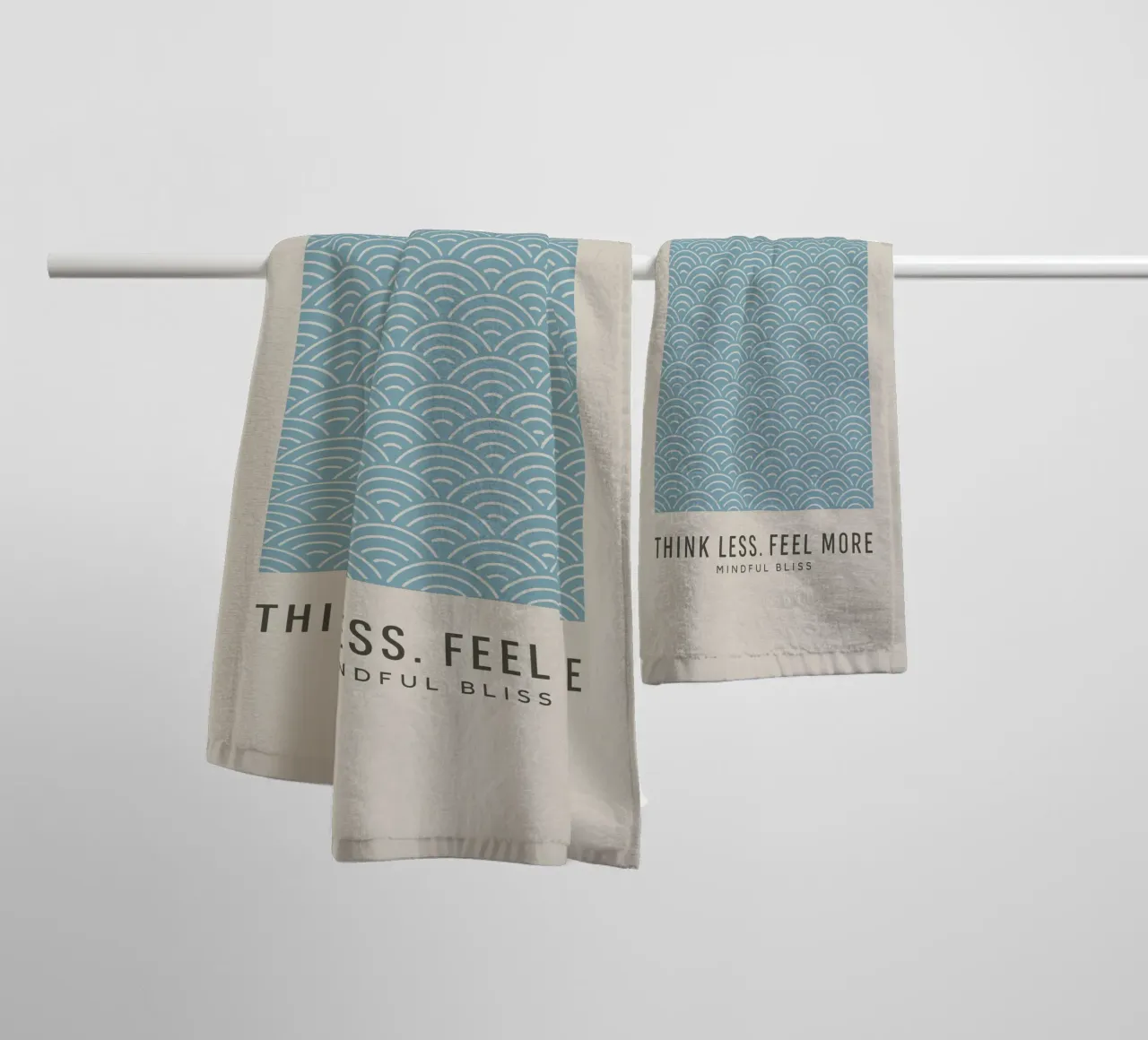 Waves of calm towel by SMPLE