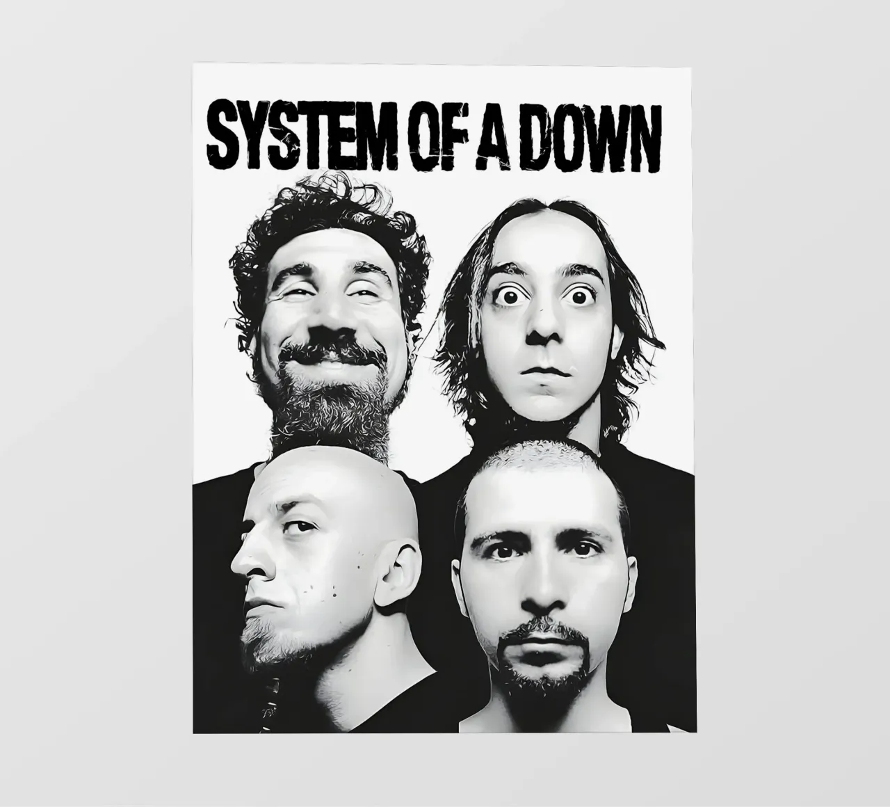 System OF A Down - Estilo Pop Art Gráfico lámina retroiluminada de AprilAdamantium