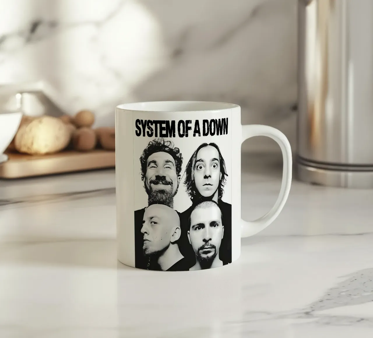 System OF A Down - Estilo Pop Art Gráfico taza de cerámica de AprilAdamantium