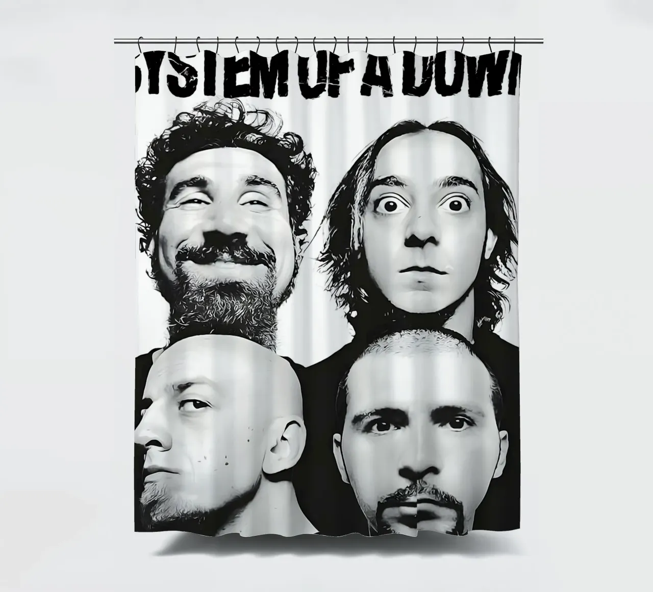 System OF A Down - Estilo Pop Art Gráfico cortina de baño de AprilAdamantium