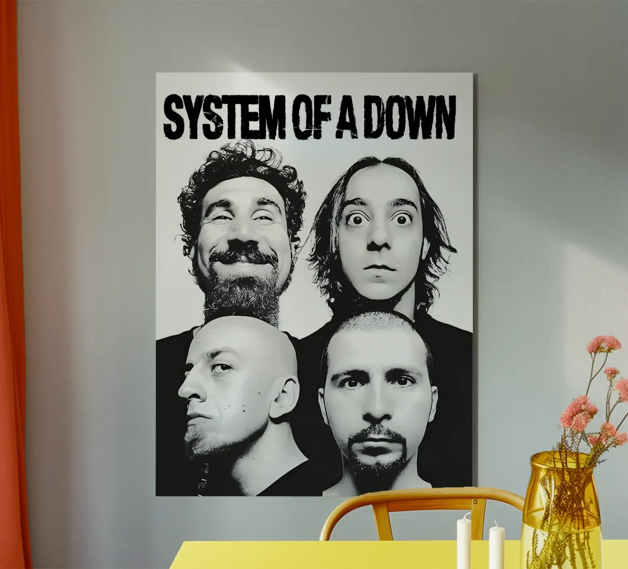 System OF A Down - Estilo Pop Art Gráfico placa de forex de AprilAdamantium