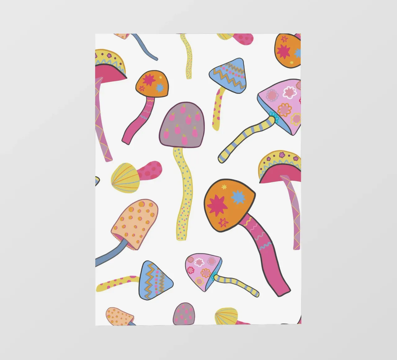 Funghi magici bianchi II telo in pvc da gulsengunel