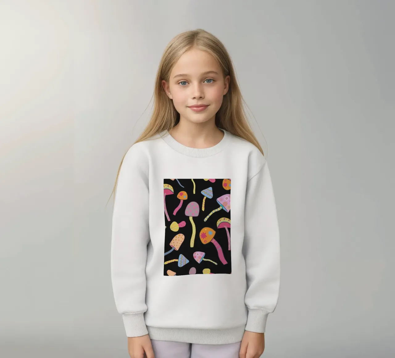 Funghi magici neri II felpa bambino da gulsengunel