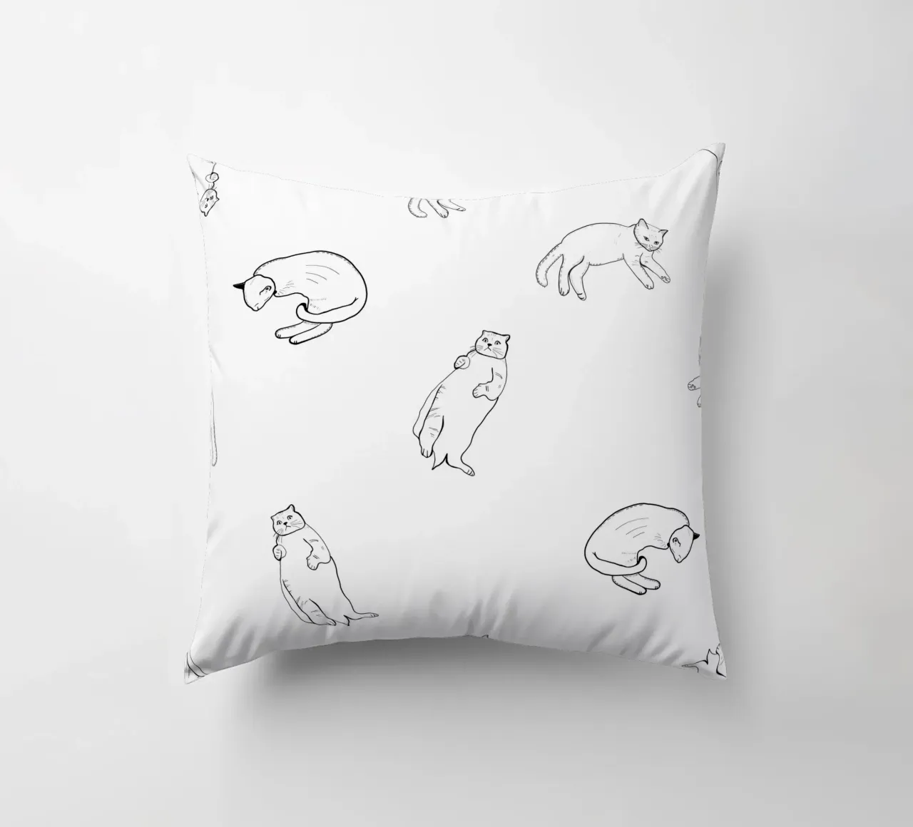 Modello di gatto senza cuciture cuscino da gulsengunel