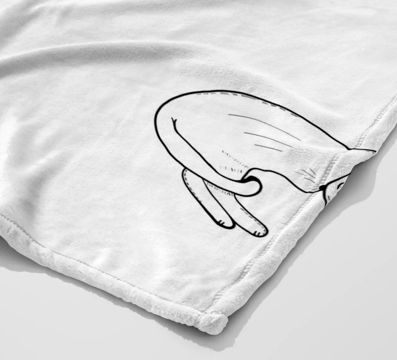 Naadloos kattenpatroon fleecedeken van gulsengunel