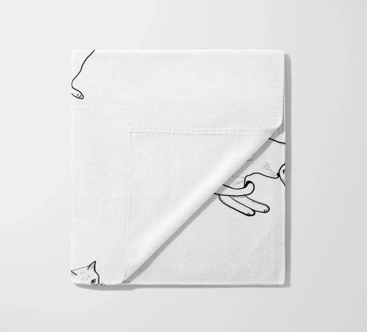 Seamless cat pattern telo mare da gulsengunel