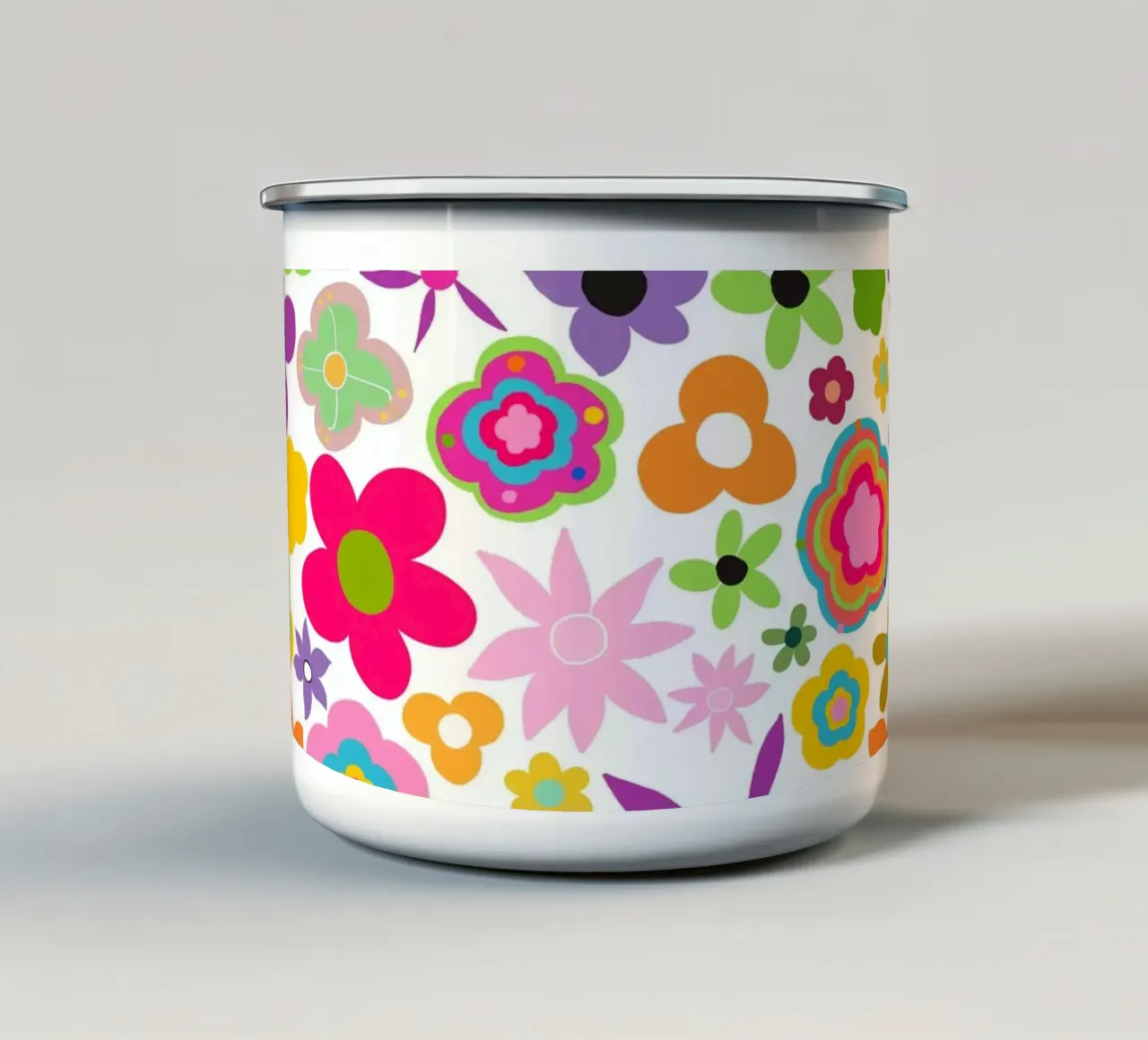 Amore estivo colorato tazza in smalto da gulsengunel