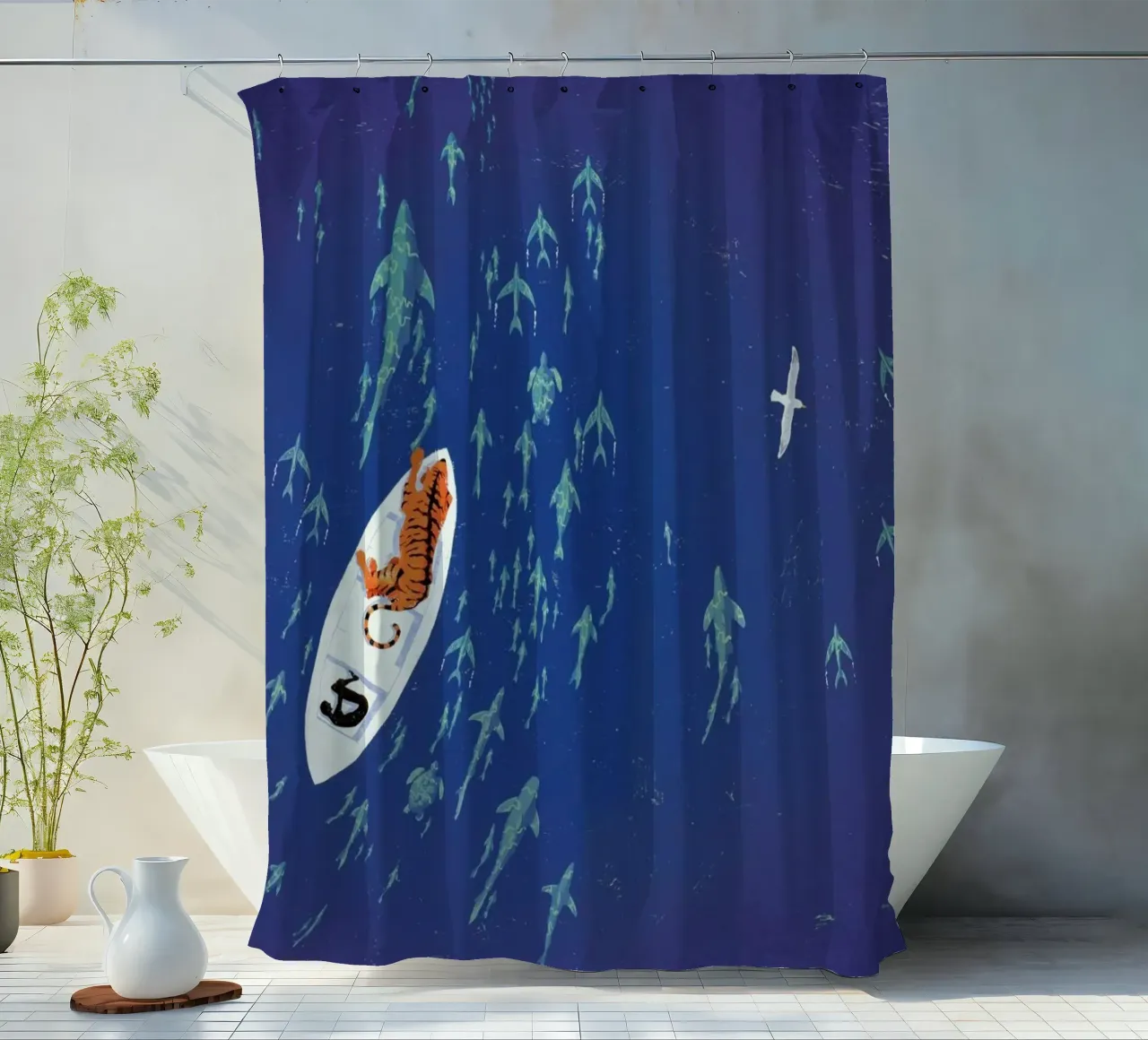 Life of Pi Duschvorhang von Andy Bridge