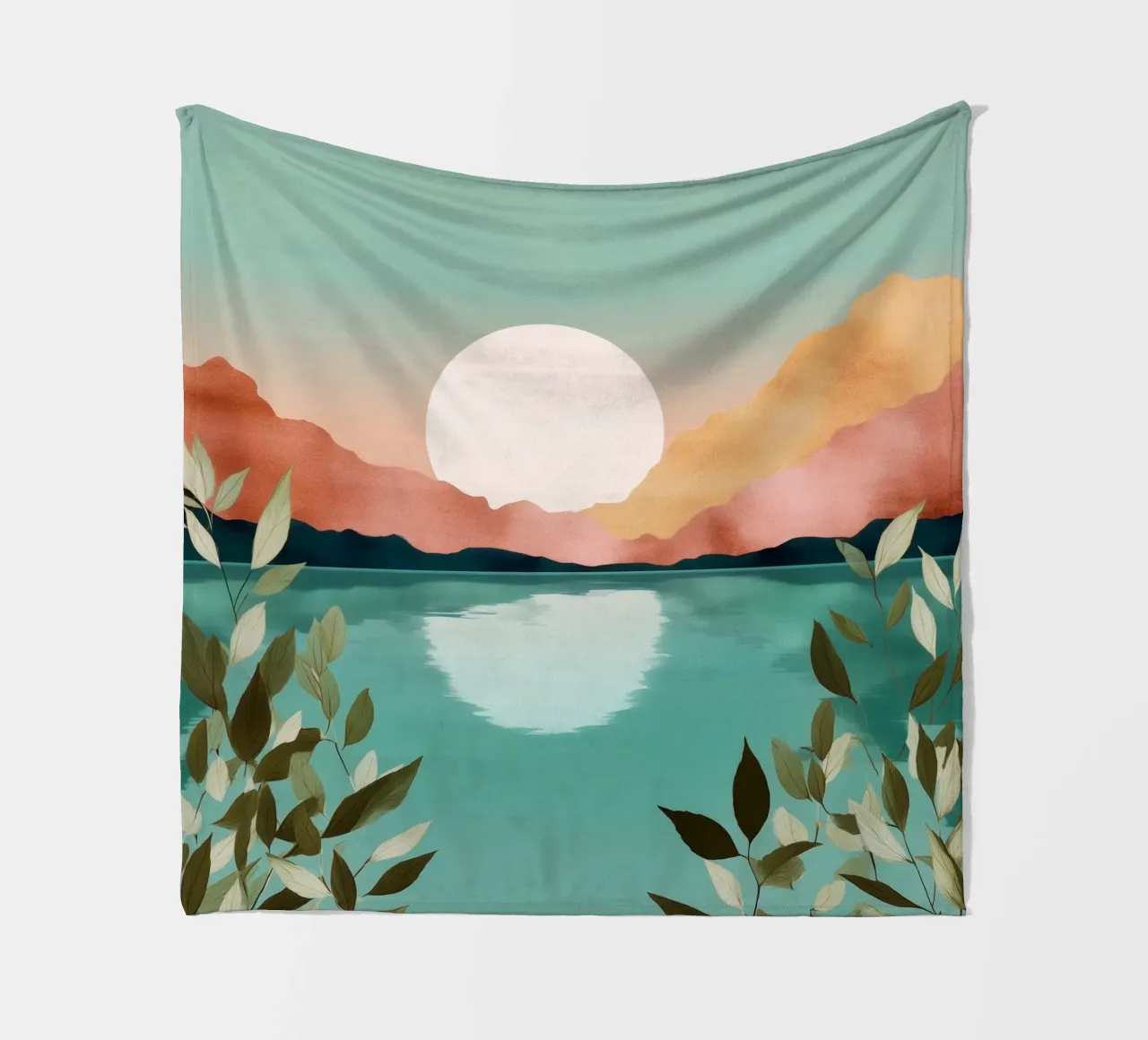 Pastel Dawn - A Lake at First Light coperta in pile da Dune
