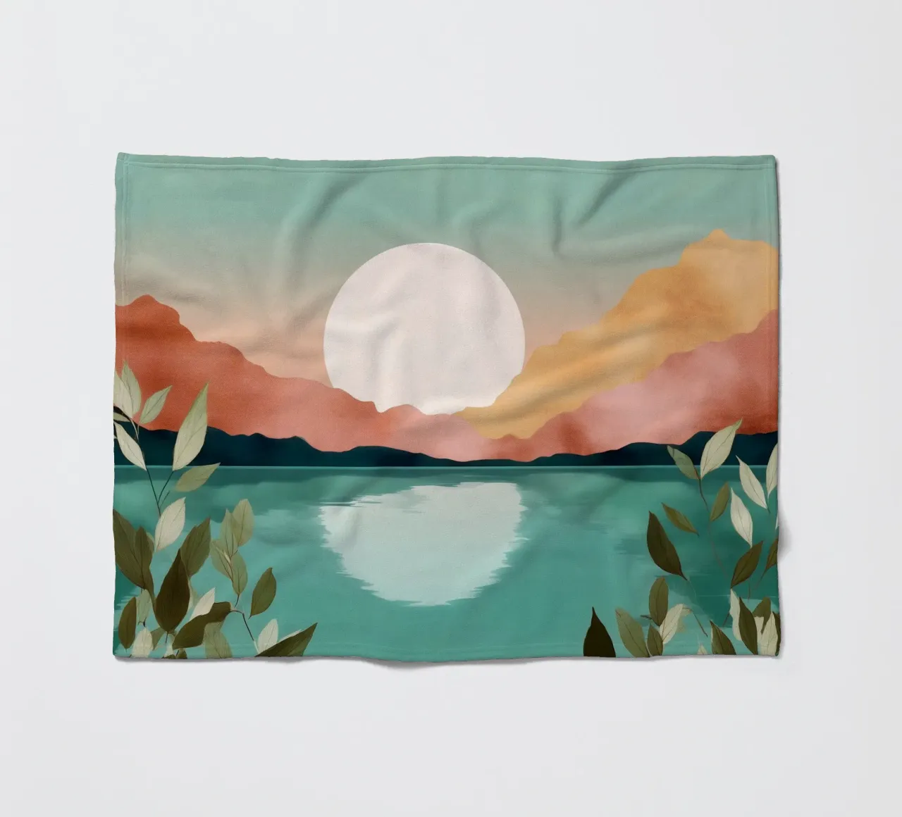 Pastel Dawn - A Lake at First Light coperta in pile da Dune