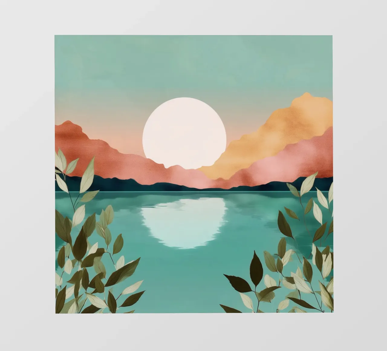 Pastel Dawn - A Lake at First Light telo in pvc da Dune