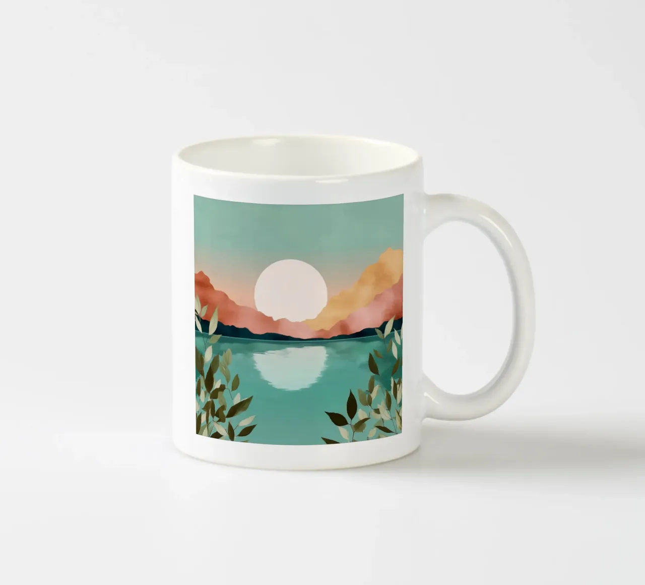 Pastel Dawn - A Lake at First Light tazza in ceramica da Dune
